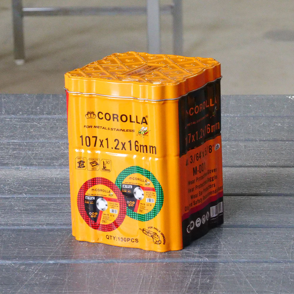 ยกลัง800ใบ ราคาดี กล่องใหม่ของแท้ มีของพร้อมส่ง ใบตัดบาง ยี่ห้อผึ้งน้อย COROLLA ตัดเหล็ก ตัดสเตนเลส 4นิ้ว หนา1.2มม