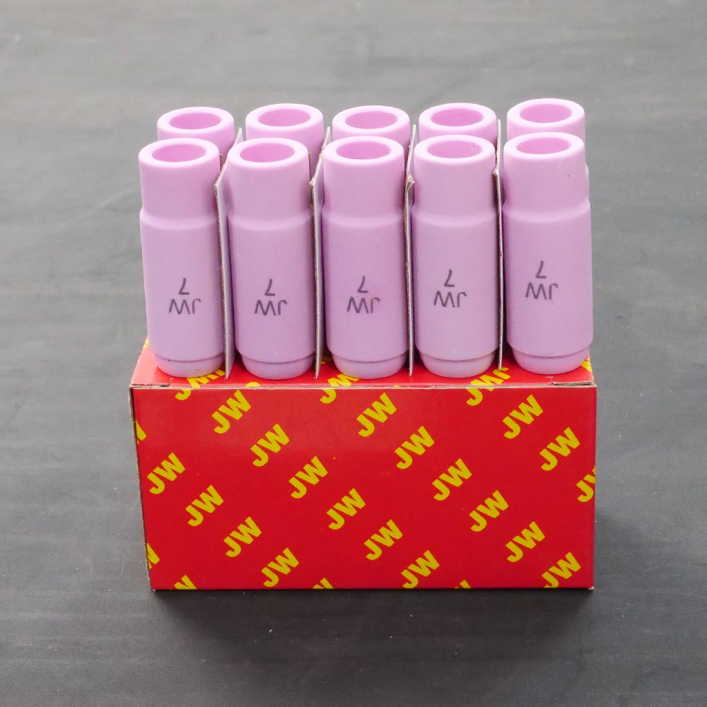 JW อะไหล่ด้ามเชื่อม Ceramic Nozzle ของ WP17/WP18/WP26 รหัส 10N47 ถ้วยเบอร์ 7 ขายแบบ 1 ตัว และเต็มกล่อง