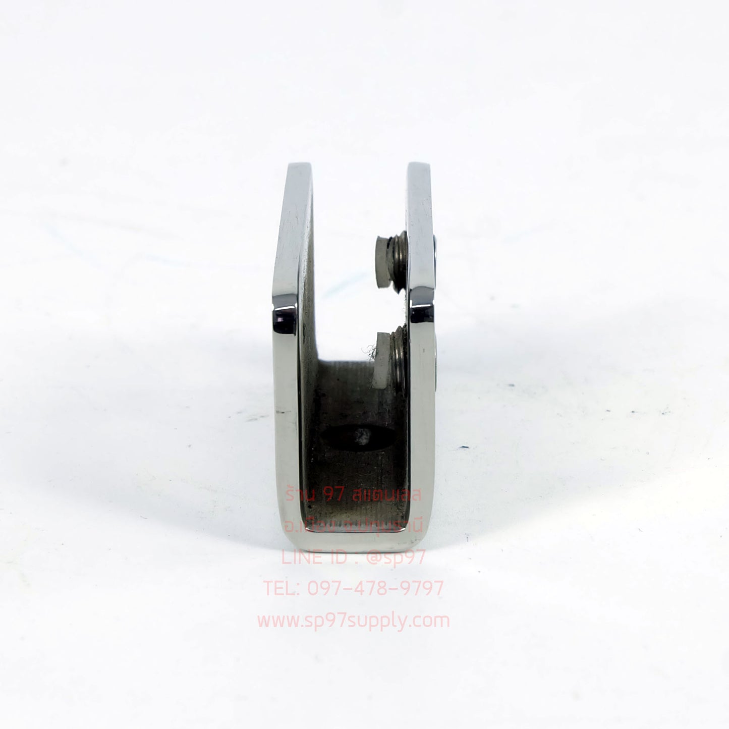 (โรงงานไทย) ตัวหนีบกระจก ตัวยึดกระจก สแตนเลส เกรด304 รหัส 507T (แบบไม่ต้องเจาะกระจก)