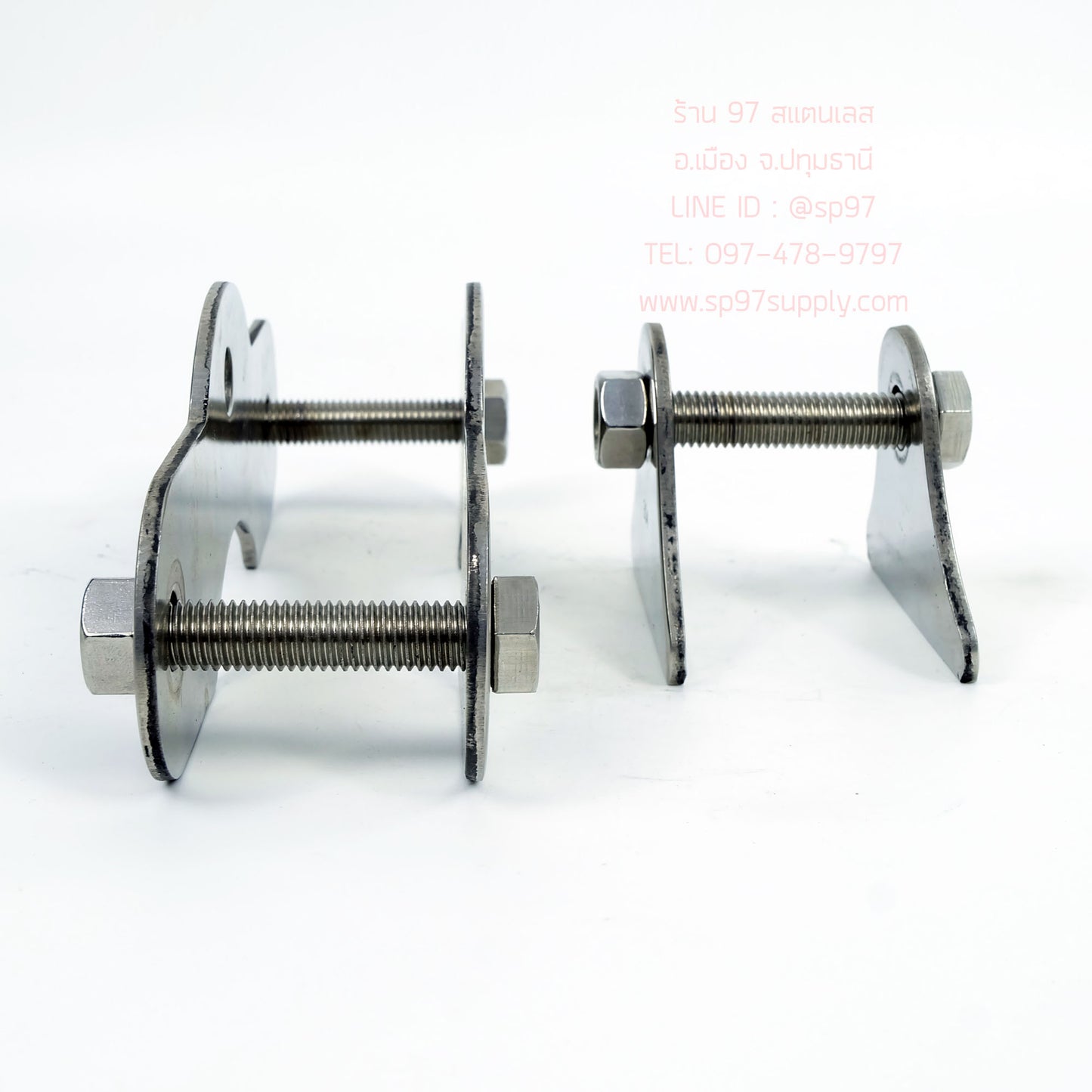 เฉพาะ เสื้อล้อคู่ ขาล้อคู่ สแตนเลส เกรด304 สำหรับ ล้อประตูบ้าน ประตูเลื่อน ใส่ลูกล้อได้ขนาด 2.5นิ้ว- 3นิ้ว - 4 นิ้ว