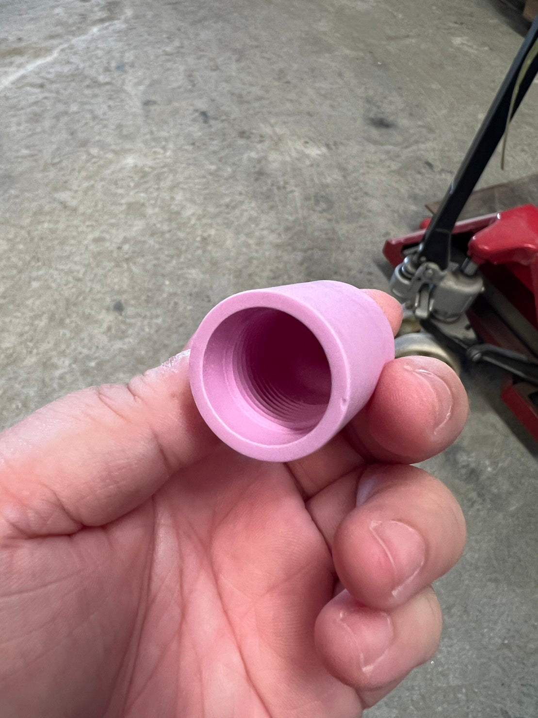 Nozzle ถ้วยกระเบื้องชมพู เบอร์ 6 สำหรับ Gas lens #54N16