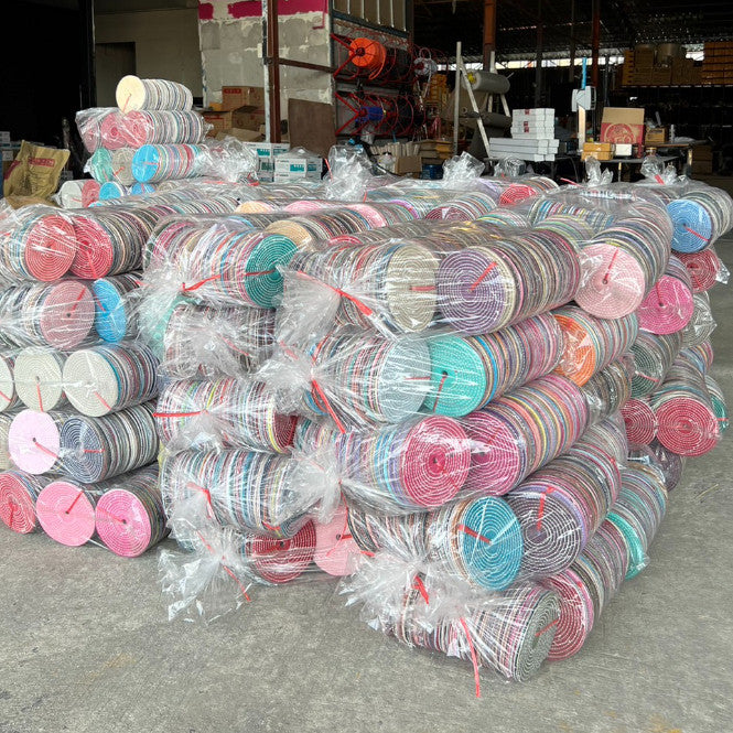 ลูกขัด ลูกผ้า ผ้ายีนส์ สี ขัดเงา ขัดสแตนเลส ขนาด 5นิ้ว หนา 3หุน (แพค25ใบ)