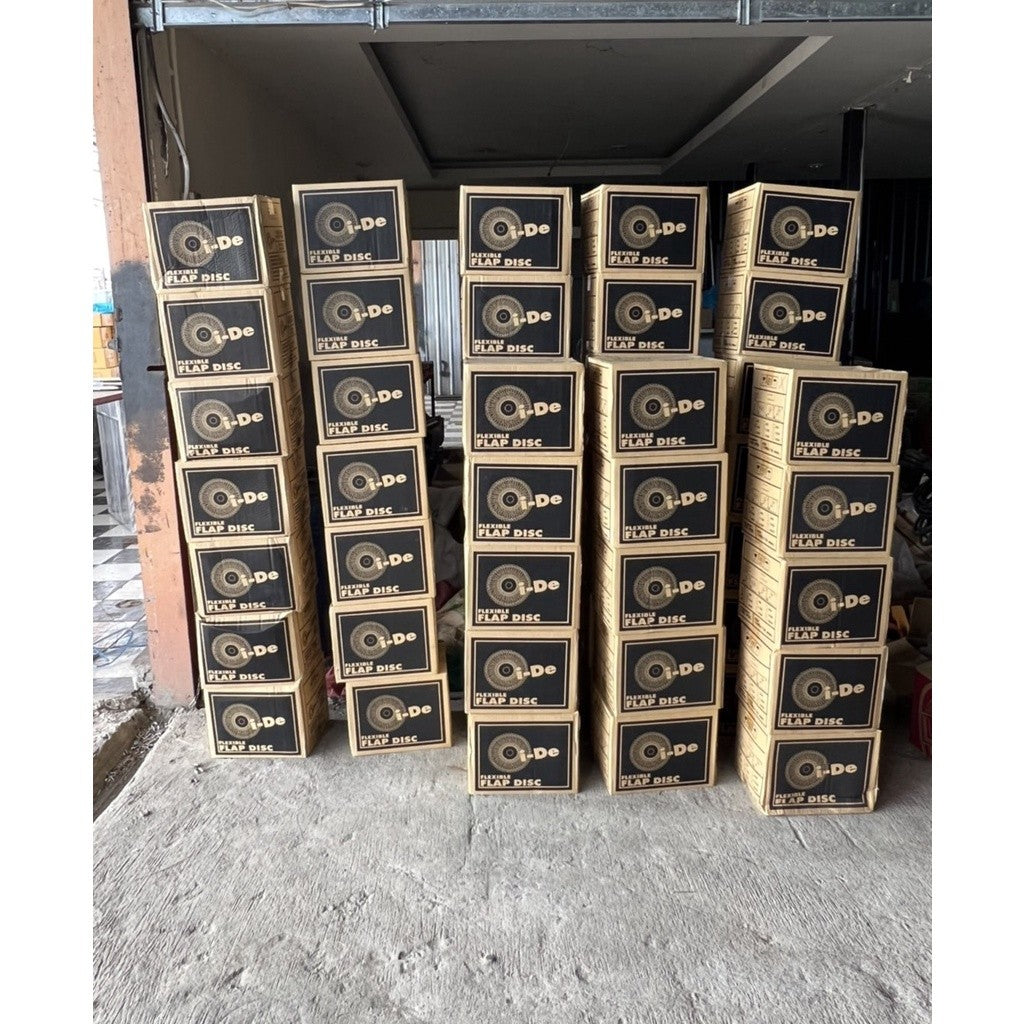 ใบทรายซ้อน จานทรายซ้อน หลังอ่อน I-De 4นิ้ว ใบทรายไอดี เบอร์ 120 (ยกลัง 100 ใบ)