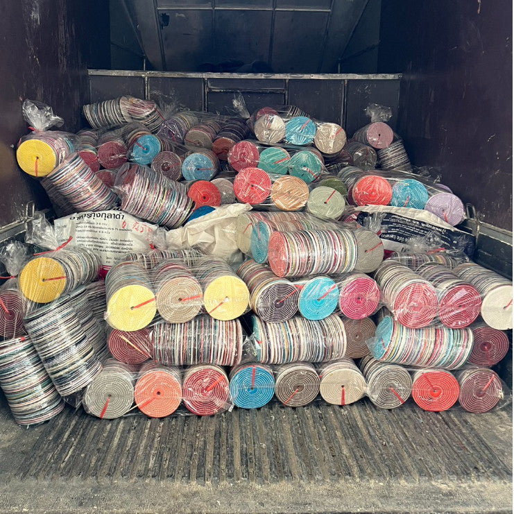 (ราคาส่ง) ลูกขัดเงาขนาด 5นิ้ว หนา 3หุน (แพค25ใบ) ลูกผ้า ผ้ายีนส์ สี ขัดเงา ขัดสแตนเลส