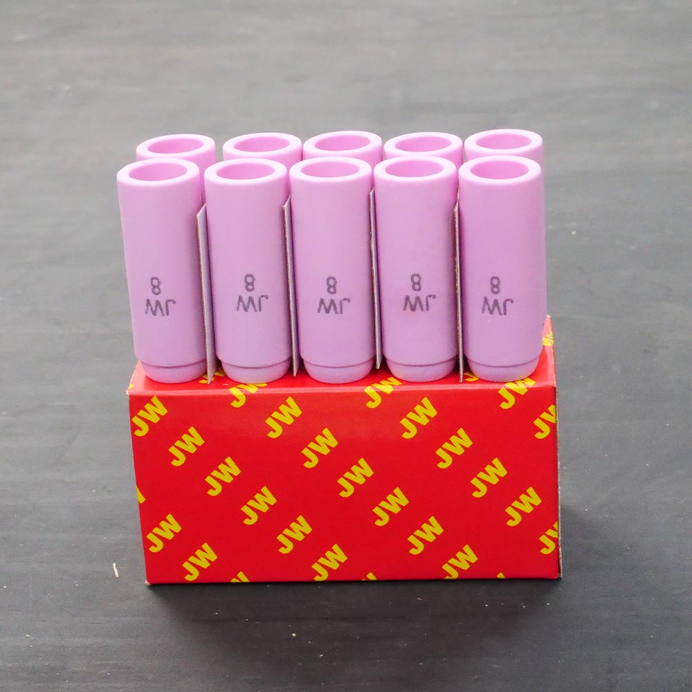 JW อะไหล่ด้ามเชื่อม Ceramic Nozzle ของ WP17/WP18/WP26 รหัส 10N46 ถ้วยเบอร์ 8 ขายแบบ 1 ตัว และเต็มกล่อง