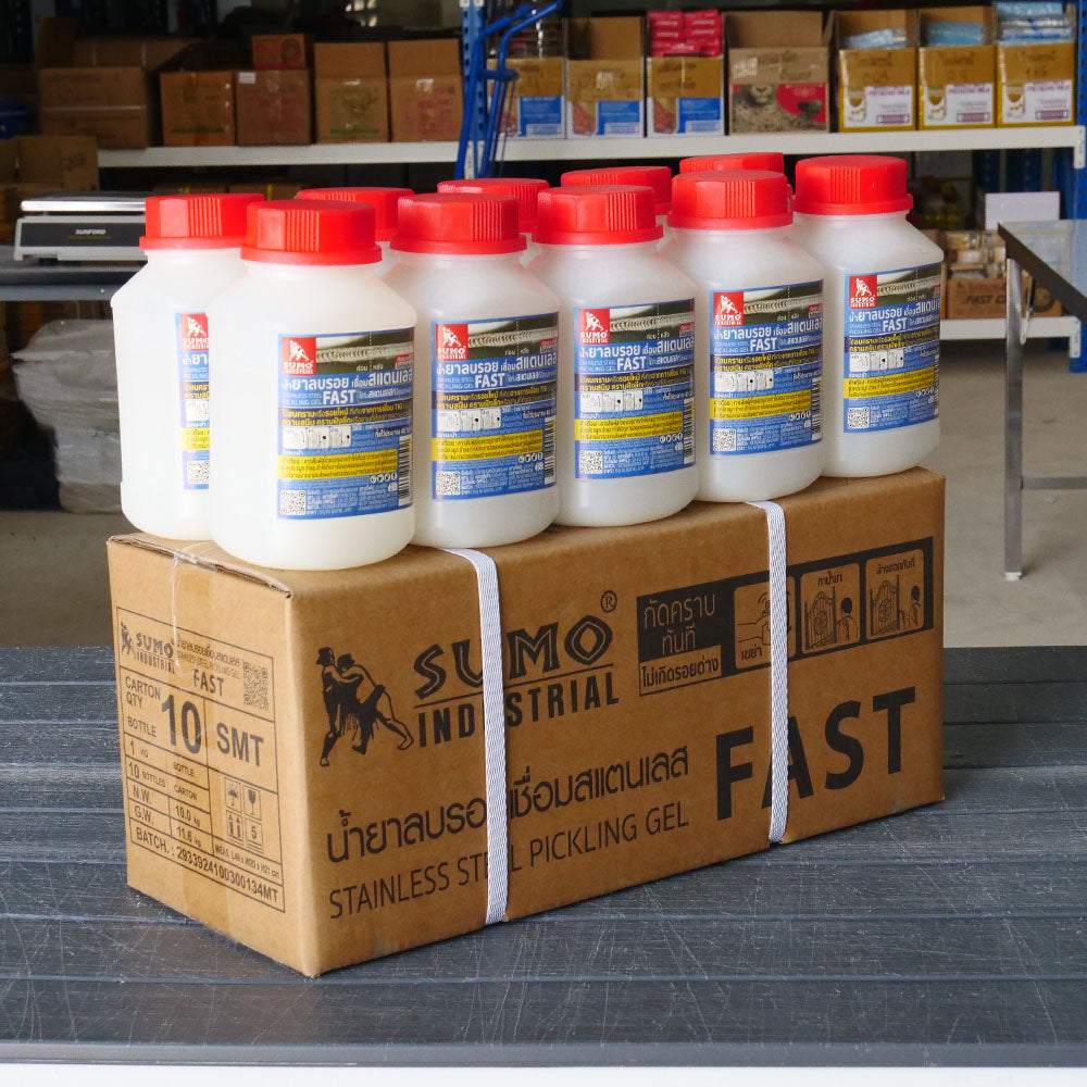 (ยกลัง) SUMO น้ำยาลบรอยเชื่อม(แบบ FAST) น้ำยาล้างรอยเชื่อม เจลล้างรอยเชื่อม งานเชื่อมอาร์กอน ของพร้อมส่ง
