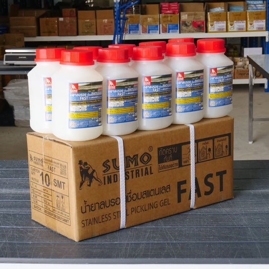 (ยกลัง) SUMO น้ำยาลบรอยเชื่อม(แบบ FAST) น้ำยาล้างรอยเชื่อม เจลล้างรอยเชื่อม งานเชื่อมอาร์กอน ของพร้อมส่ง
