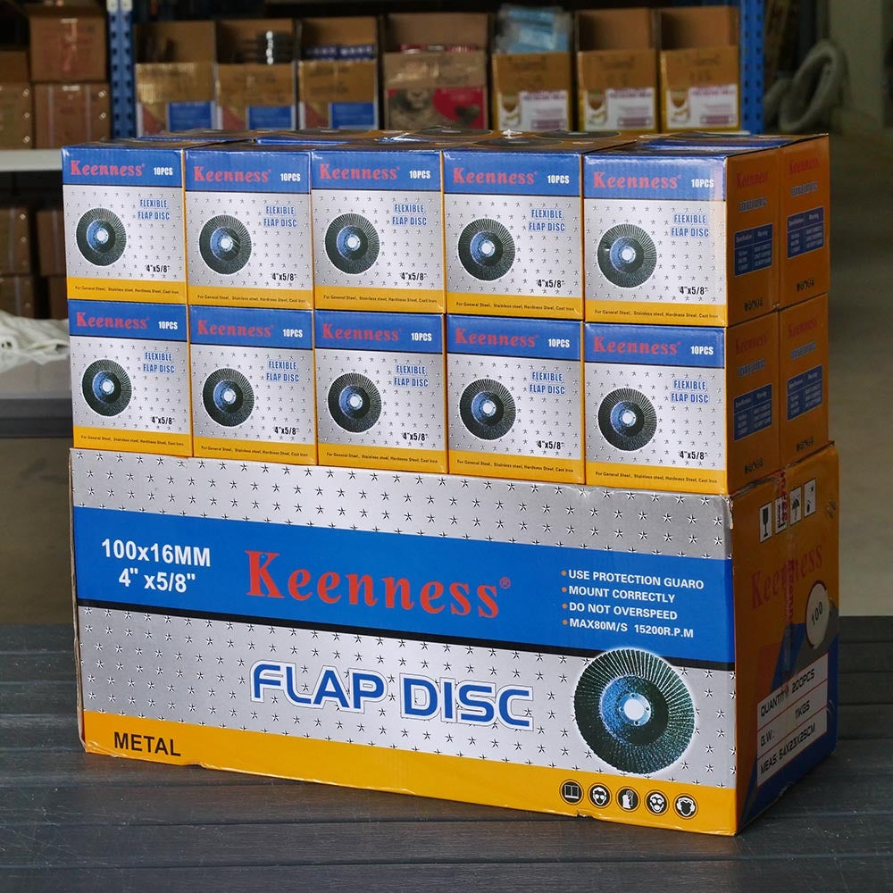 (เต็มลัง200ใบ)Keenness จานทรายซ้อน หลังแข็ง 4" เลือกเบอร์ได้ คมดี คุ้มค่า เจียรเหล็ก เจียรสแตนเลส ใช้แทนใบเจียได้เลย