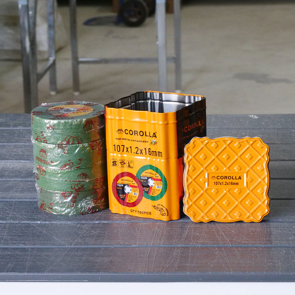 ใบตัดบาง ยี่ห้อผึ้งน้อย กล่องใหม่ของแท้ ตัดเหล็ก ตัดสเตนเลส 4นิ้ว หนา1.2มม ตัดคุ้มราคา เหมาะงานช่าง เต็มกล่อง100ใบ