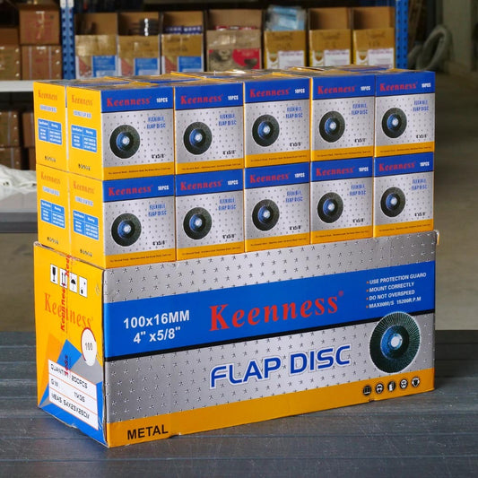 (เต็มลัง200ใบ)Keenness จานทรายซ้อน หลังแข็ง 4" เลือกเบอร์ได้ คมดี คุ้มค่า เจียรเหล็ก เจียรสแตนเลส ใช้แทนใบเจียได้เลย