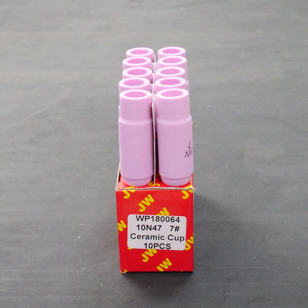 JW อะไหล่ด้ามเชื่อม Ceramic Nozzle ของ WP17/WP18/WP26 รหัส 10N47 ถ้วยเบอร์ 7 ขายแบบ 1 ตัว และเต็มกล่อง