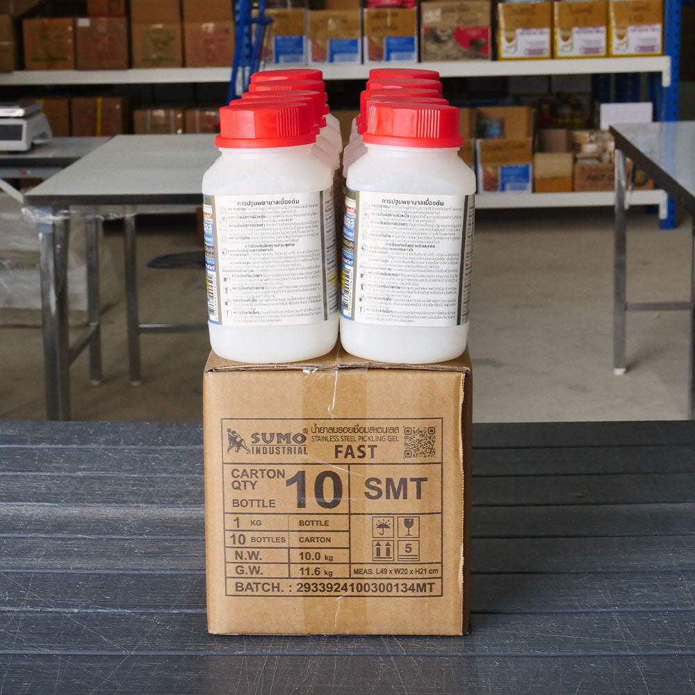(ยกลัง) SUMO น้ำยาลบรอยเชื่อม(แบบ FAST) น้ำยาล้างรอยเชื่อม เจลล้างรอยเชื่อม งานเชื่อมอาร์กอน ของพร้อมส่ง