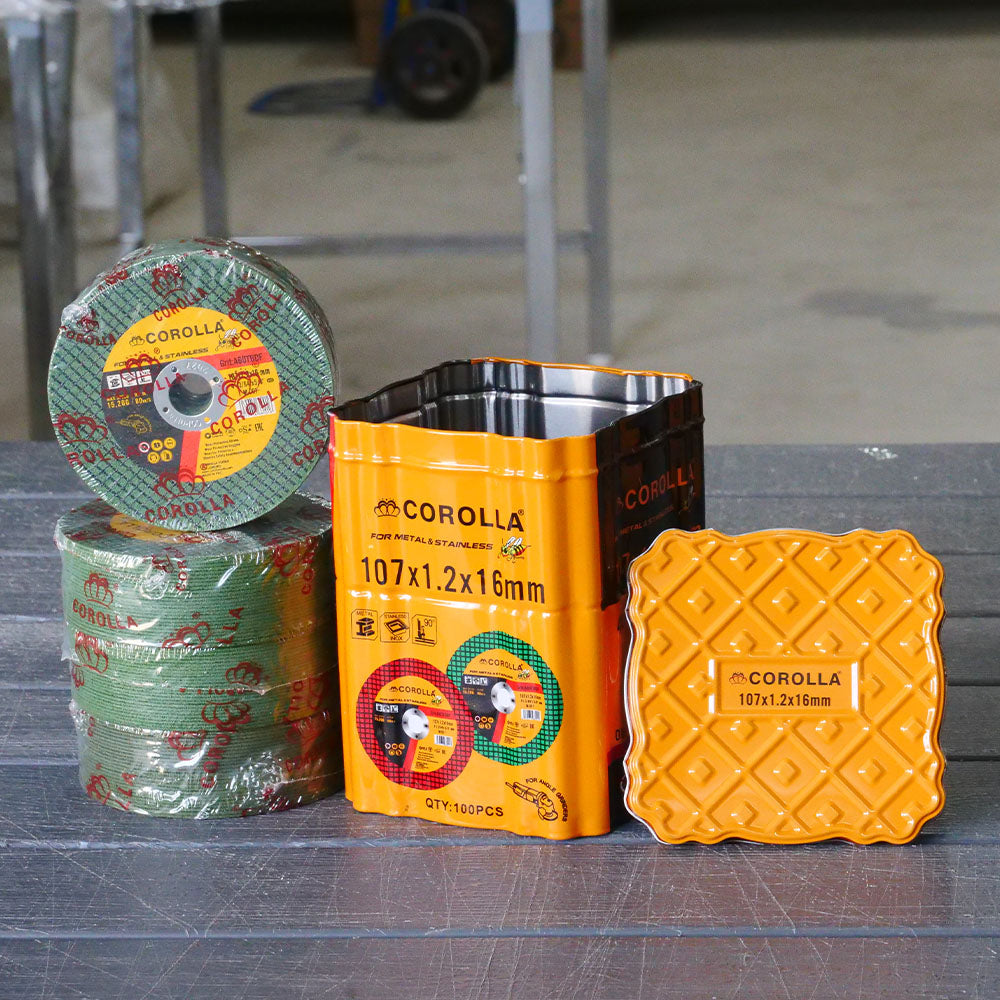 ใบตัดบาง ยี่ห้อผึ้งน้อย กล่องใหม่ของแท้ ตัดเหล็ก ตัดสเตนเลส 4นิ้ว หนา1.2มม ตัดคุ้มราคา เหมาะงานช่าง เต็มกล่อง100ใบ