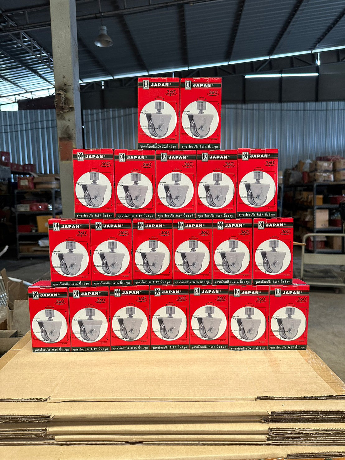 (ยกลัง 20ลูก) CH.SC ล้อสปริง ขาล้อหมุน 360 องศา เหล็กชุบกัลวาไนซ์ (ขนาด 3 นิ้ว ร่องกลม) สำหรับเดินบนเพลา 9-15 มิล