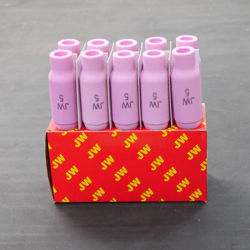 JW อะไหล่ด้ามเชื่อม Ceramic Nozzle ของ WP17/WP18/WP26 รหัส 10N49 ถ้วยเบอร์ 5 ขายแบบ 1 ตัว และเต็มกล่อง