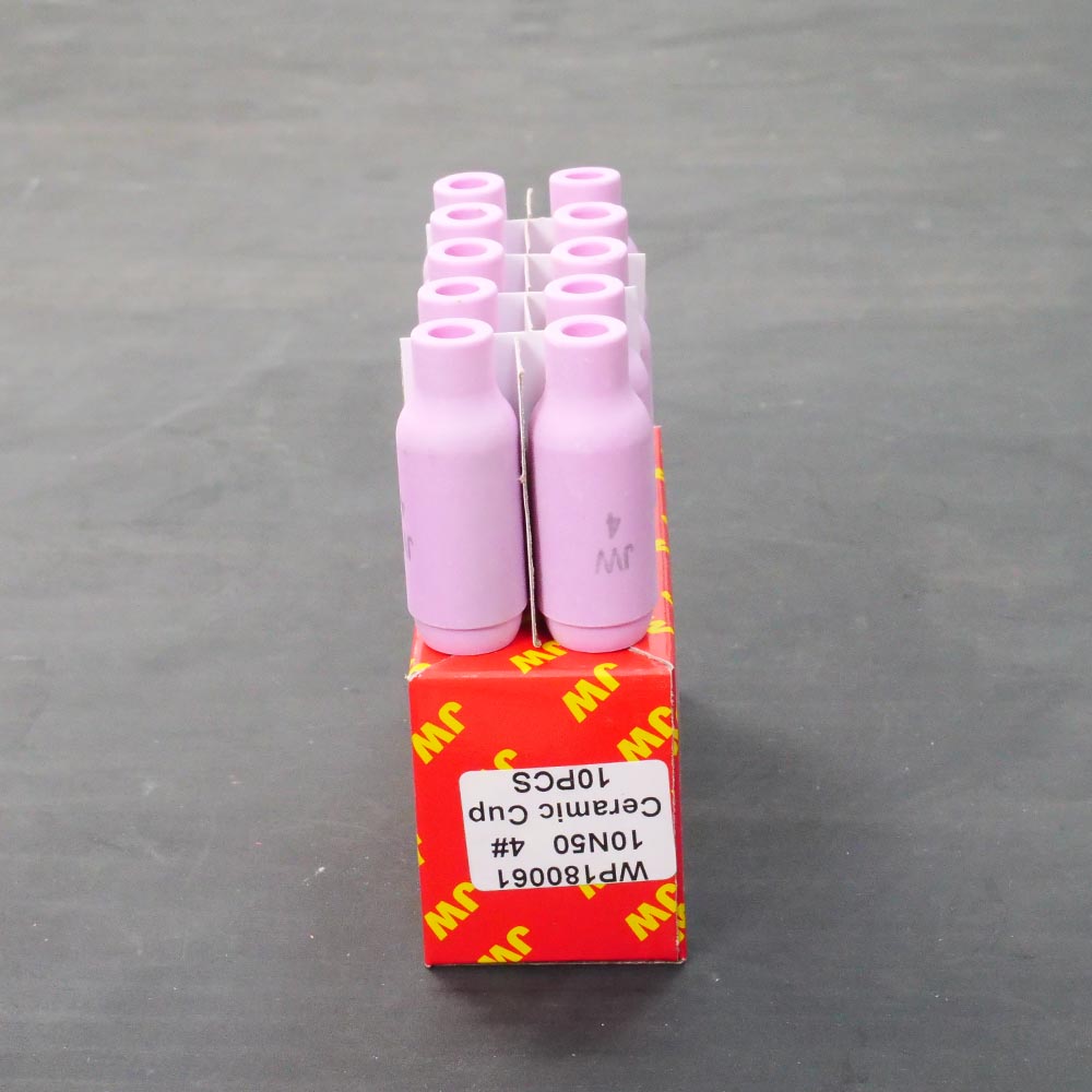 JW อะไหล่ด้ามเชื่อม Ceramic Nozzle ของ WP17/WP18/WP26 รหัส 10N50 ถ้วยเบอร์ 4 ขายแบบ 1 ตัว และเต็มกล่อง