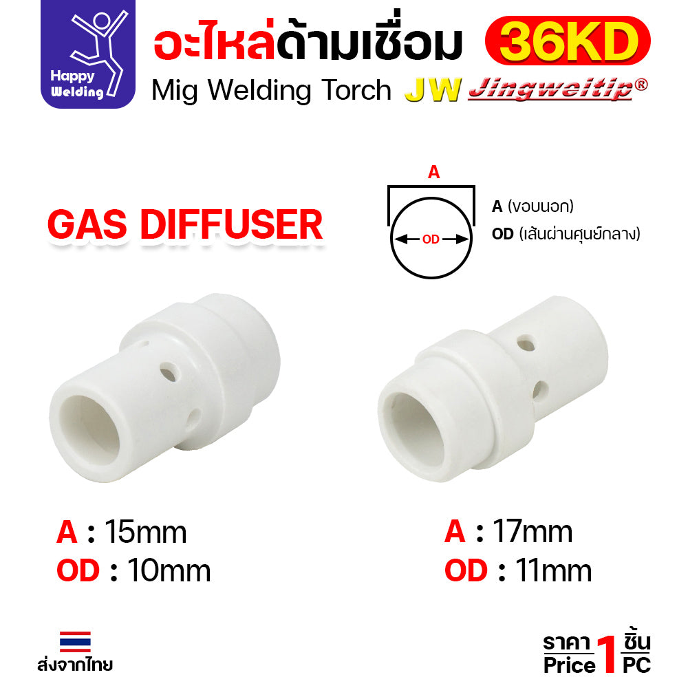 (อะไหล่36KD) JW MIG 36KD Gas Diffuser