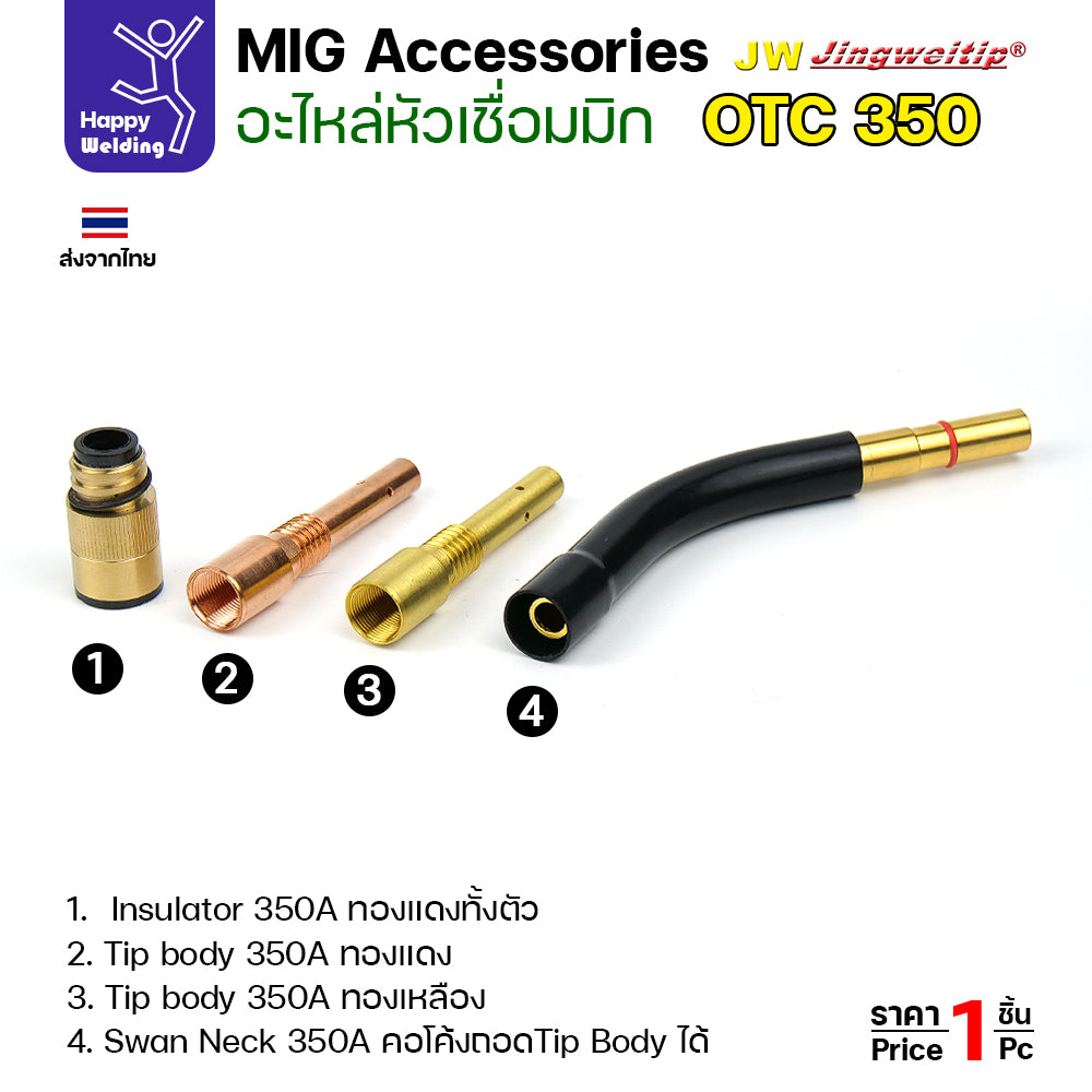 (อะไหล่ ด้ามเชื่อม MIG OTC350) รวมอะใหล่ทุกชิ้นของด้ามเชื่อมมิก OTC รุ่น 350 เลือกซื้อได้ไม่ผิดรุ่น ครบที่สุด