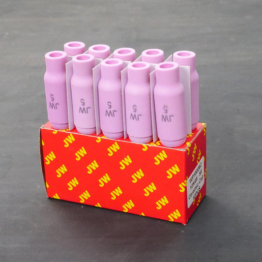 JW อะไหล่ด้ามเชื่อม Ceramic Nozzle ของ WP17/WP18/WP26 รหัส 10N49 ถ้วยเบอร์ 5 ขายแบบ 1 ตัว และเต็มกล่อง