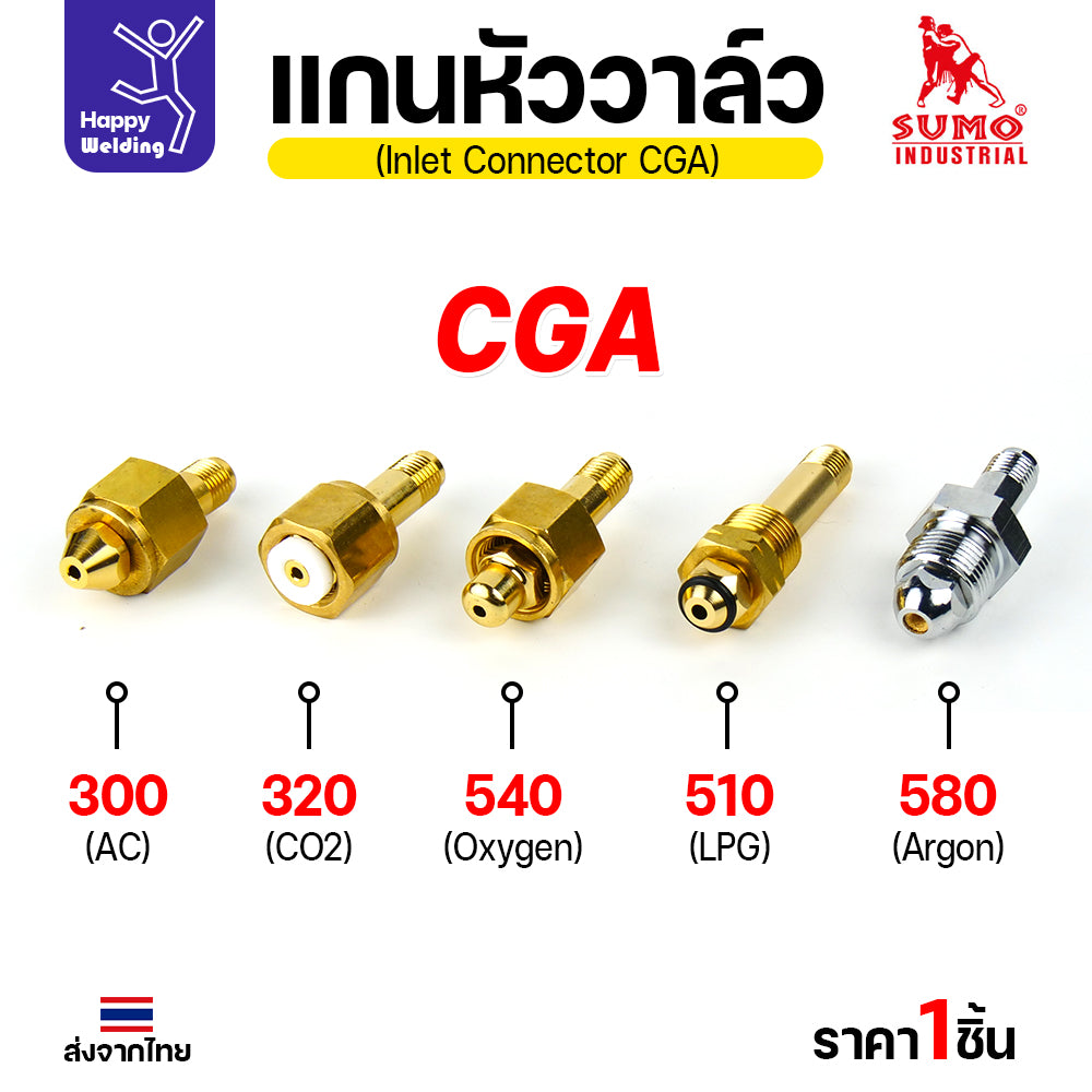 SUMO ข้อต่อหน้าวาล์วเกจ์LPG CGA510 อะไหล่เกจ์LPG  ข้อต่อถังLPG แก็สหุงต้ม มีของพร้อมส่ง