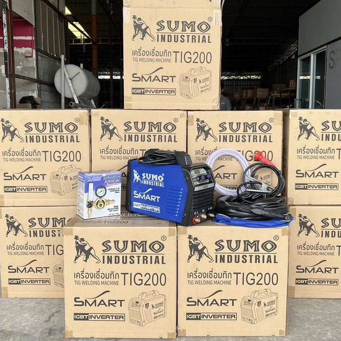 ตู้เชื่อม SUMO TIG 200 ระบบเดียว เครื่องเชื่อมทิก 200แอมป์ พร้อมอุปกรณ์ครบชุด