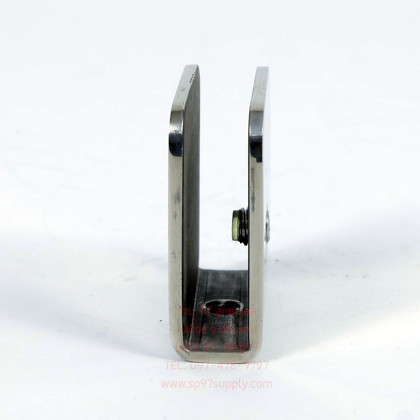 (โรงงานไทย) ตัวหนีบกระจก ตัวยึดกระจก สแตนเลส เกรด304 รหัส 506T (แบบไม่ต้องเจาะกระจก)