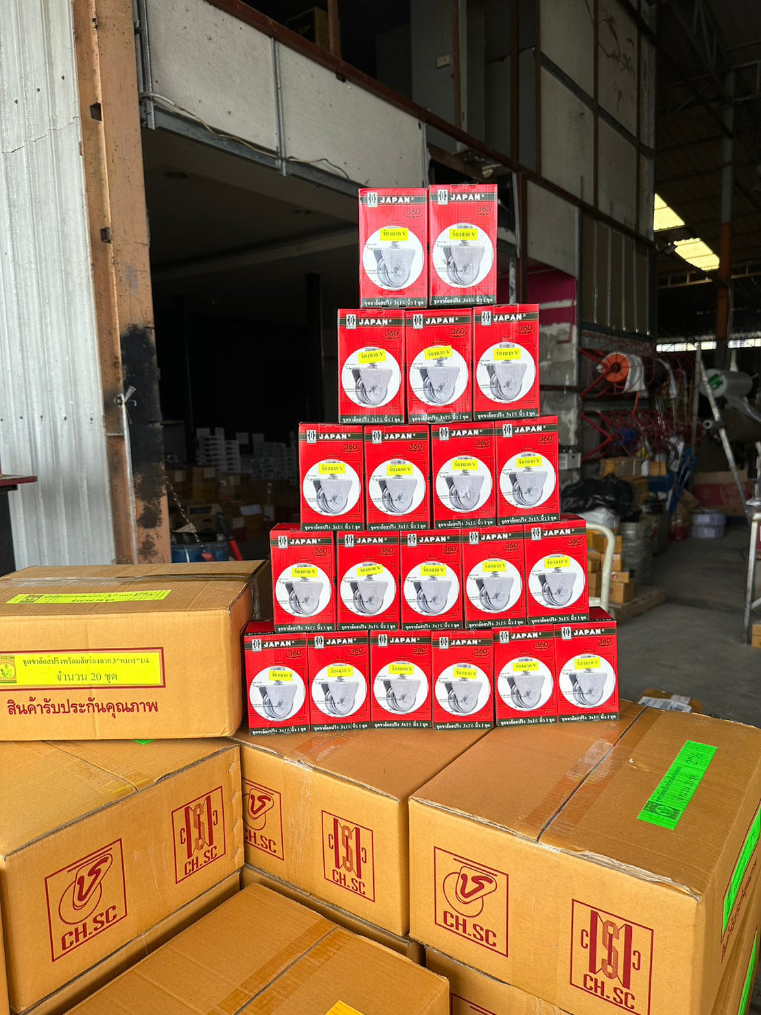 (ยกลัง 20ลูก) CH.SC ล้อสปริง ขาล้อหมุน 360 องศา เหล็กชุบกัลวาไนซ์ (ขนาด 3 นิ้ว ร่องฉาก) เหมาะสำหรับเดินบนฉาก 1-2 นิ้ว