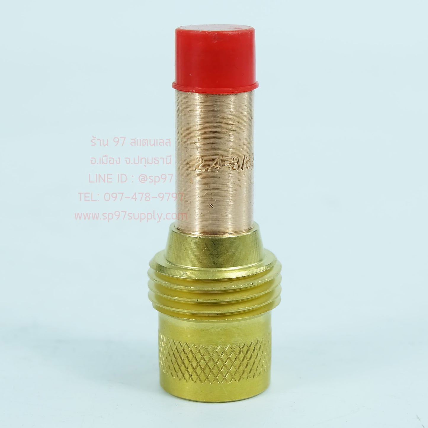 Collet body gaslen คอเลทบอดี้ สำหรับ แก๊สเลน ขนาด 2.4 ด้ามเชื่อมอาร์กอน (จำนวน1ชิ้น)