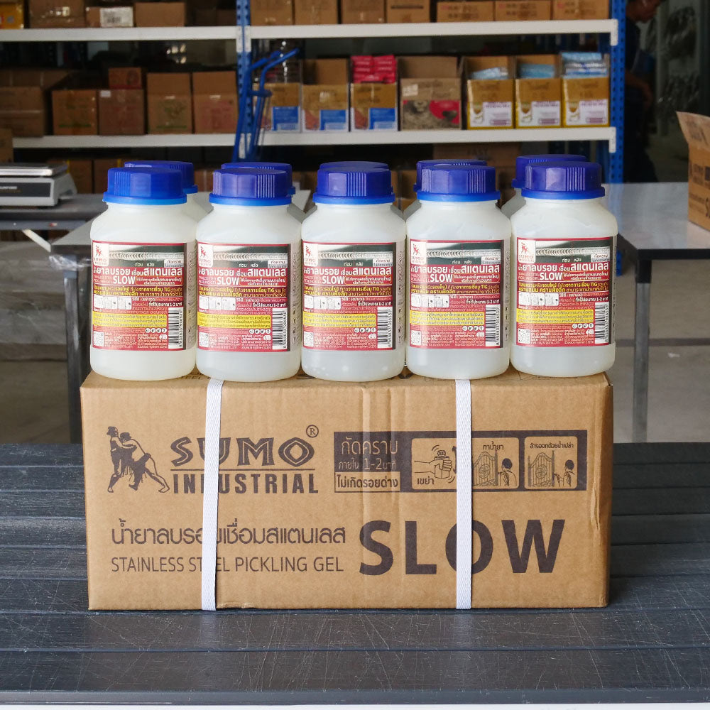 (ยกลัง) SUMO น้ำยาลบรอยเชื่อม(แบบ SLOW) น้ำยาล้างรอยเชื่อม เจลล้างรอยเชื่อม งานเชื่อมอาร์กอน ของพร้อมส่ง