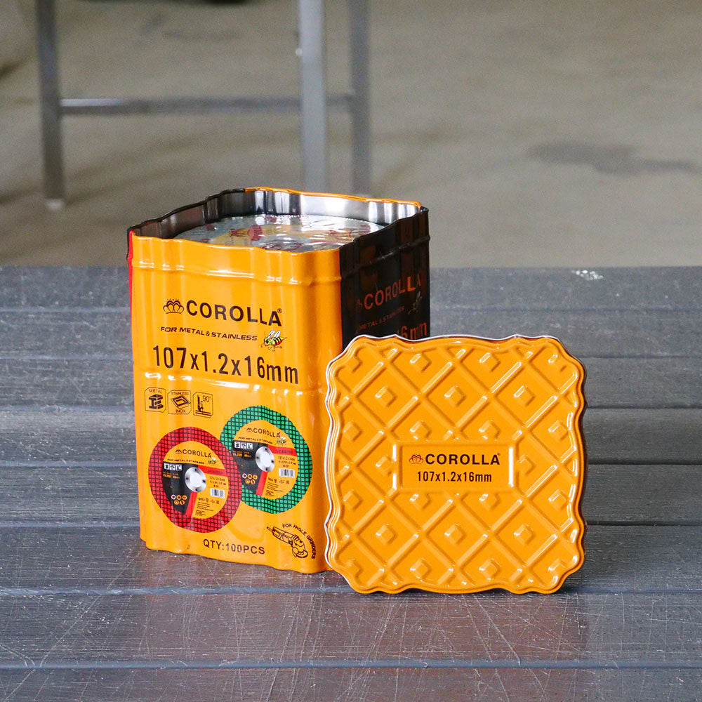 ใบตัดบาง ยี่ห้อผึ้งน้อย กล่องใหม่ของแท้ ตัดเหล็ก ตัดสเตนเลส 4นิ้ว หนา1.2มม ตัดคุ้มราคา เหมาะงานช่าง เต็มกล่อง100ใบ