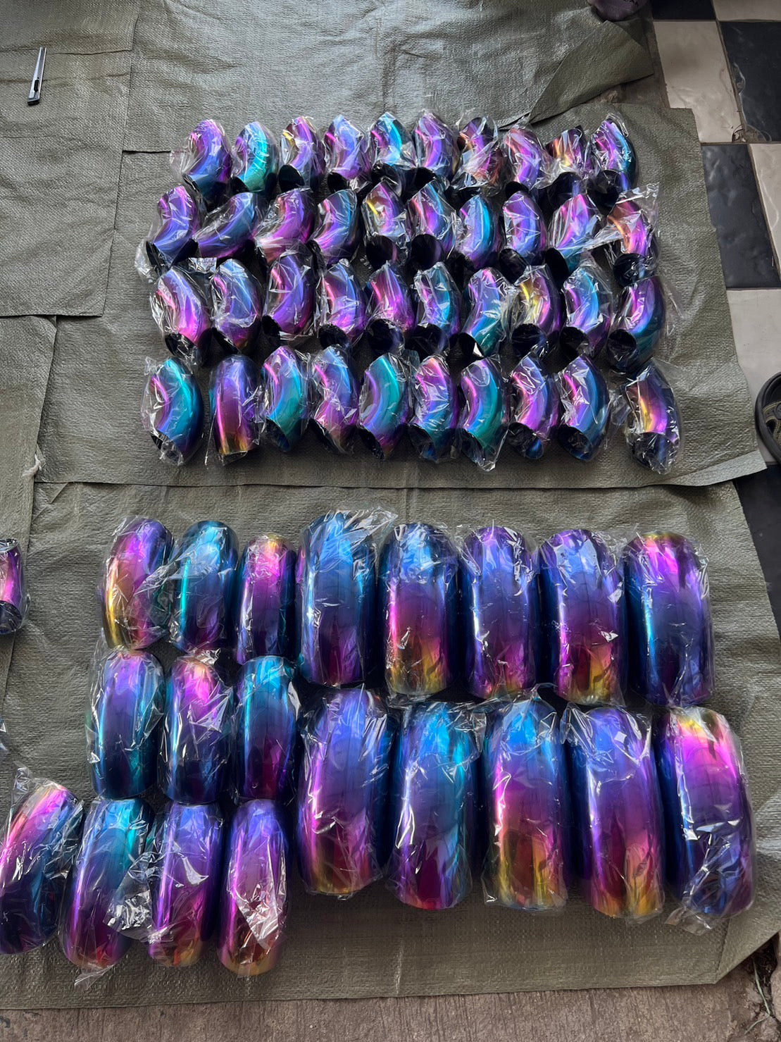 ข้องอสแตนเลส ข้องอสี สีรุ้ง งานไทย 90 องศา ไดร์สีรุ้ง (เลือกขนาดในตัวเลือกสินค้า) ไซส์ 3/4นิ้ว-4นิ้ว หนา1.2