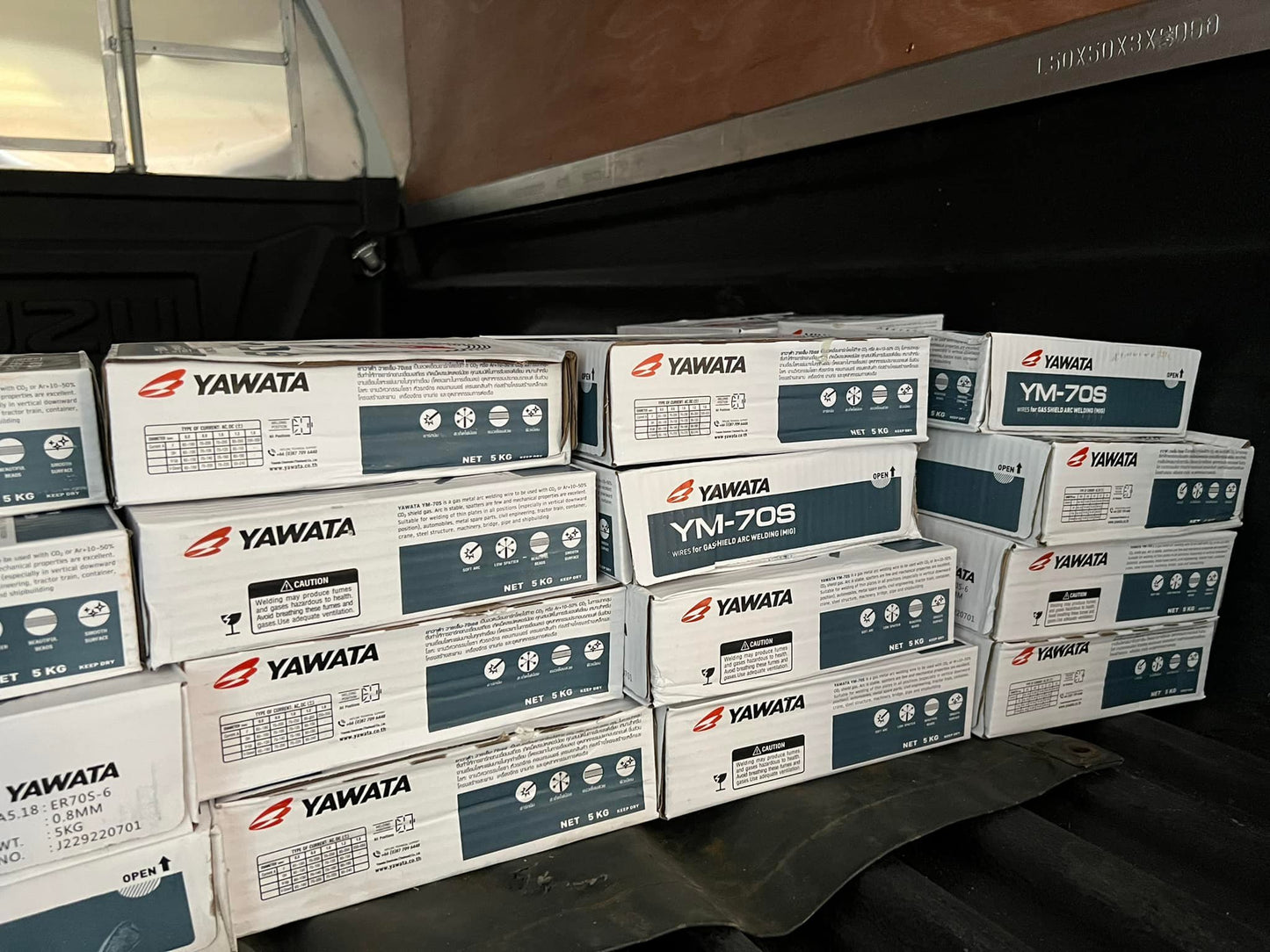 YAWATA ยาวาต้า ลวดเชื่อมมิก CO2 MIG รุ่น YM-70S ขนาด 0.8 มิล (ม้วนละ 5 กิโล) อาร์กนิ่ม สะเก็ดไฟน้อย แนวเชื่อมสวย