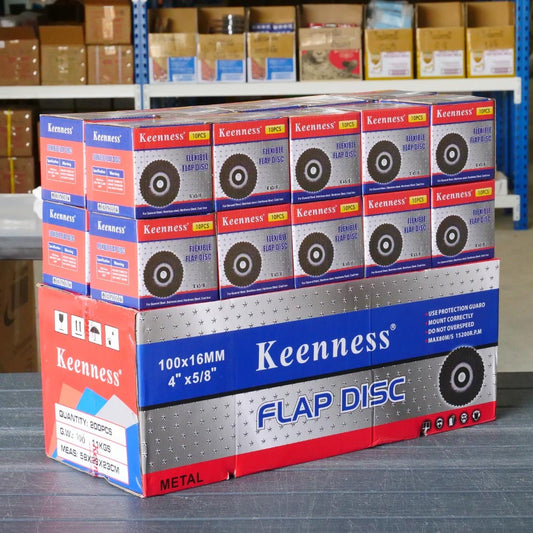 (เต็มลัง200ใบ)Keenness จานทรายซ้อน หลังอ่อน 4" เลือกเบอร์ได้ เข้าซอกดี คมดี คุ้มค่า เจียรเหล็ก เจียรสแตนเลส