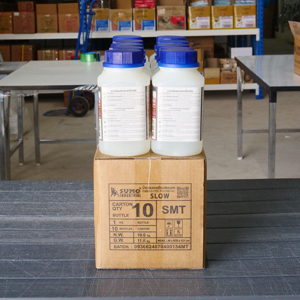 (ยกลัง) SUMO น้ำยาลบรอยเชื่อม(แบบ SLOW) น้ำยาล้างรอยเชื่อม เจลล้างรอยเชื่อม งานเชื่อมอาร์กอน ของพร้อมส่ง