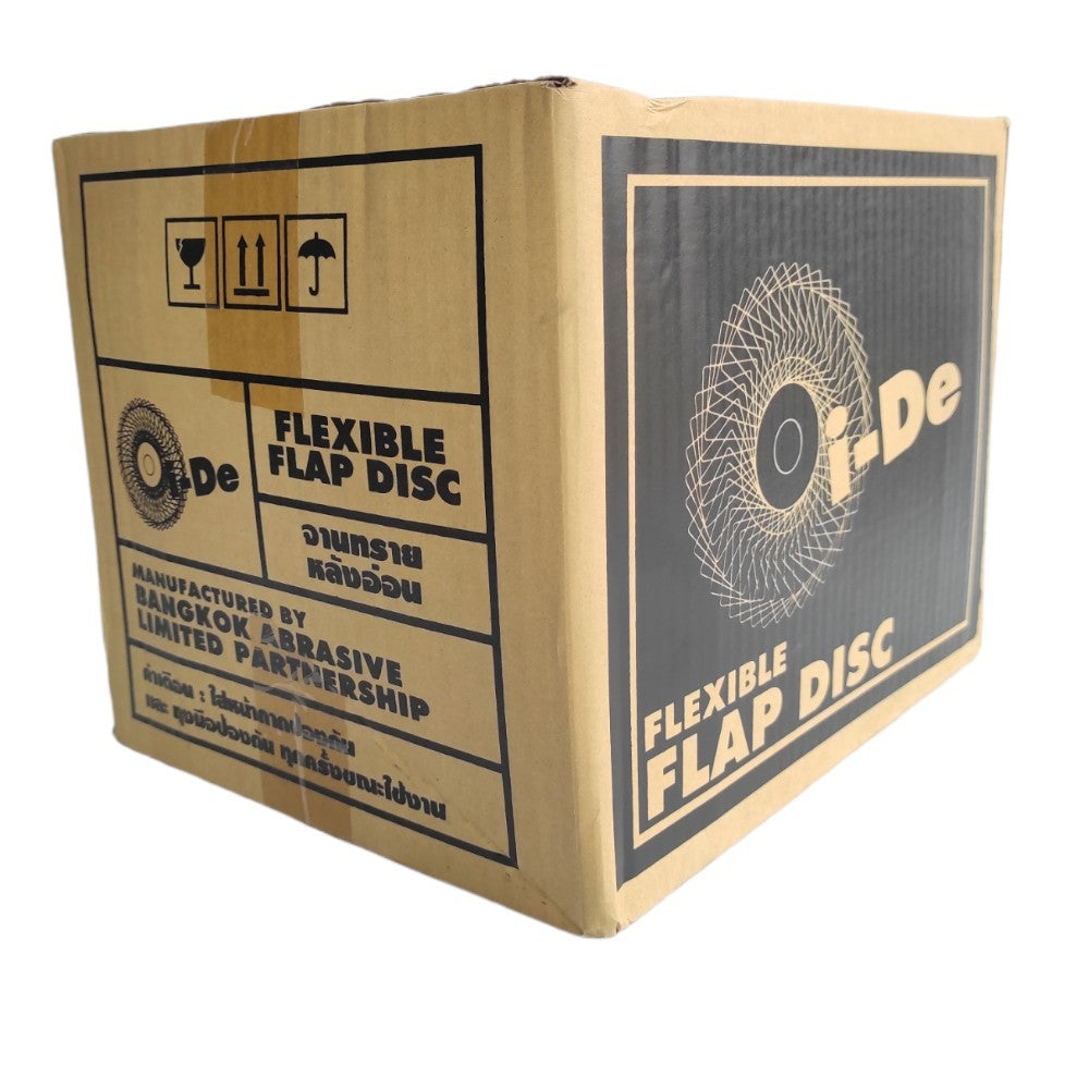 ใบทรายซ้อน จานทรายซ้อน หลังอ่อน I-De 4นิ้ว ใบทรายไอดี เบอร์ 240 (ยกลัง 100 ใบ)